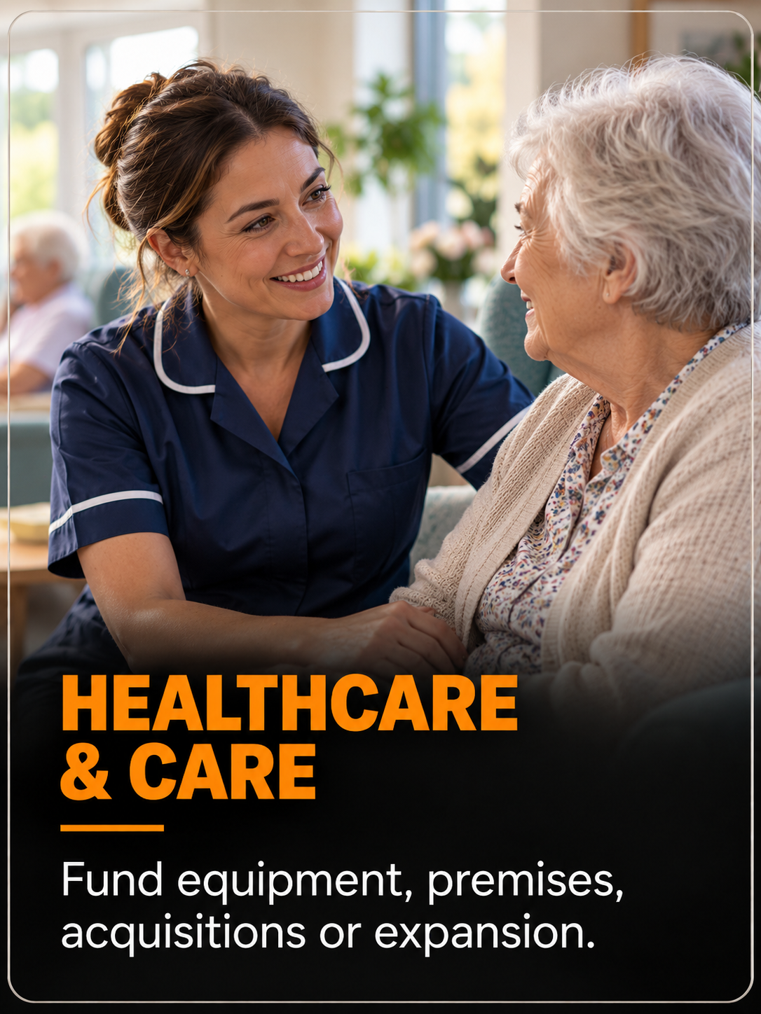 UK healthcare and care business manager reviewing service plans